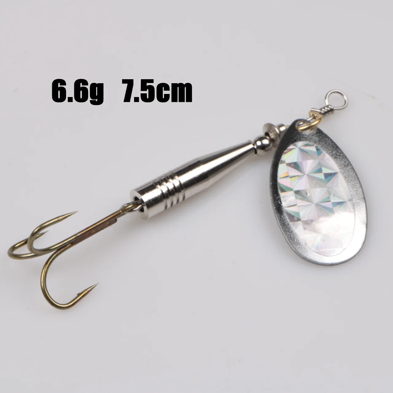 Металлическая приманка Спиннер с тройными крючками Mustad рыболовная 6 г 11 13