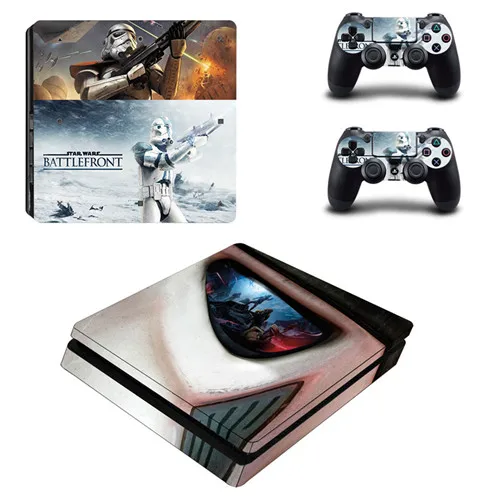 YSP4S-0587 Пленка Звездные войны Дарт Вейдер наклейка PS4 тонкая кожа Наклейка для sony playstation 4 консоль и 2 контроллера PS4 тонкий стикер кожи - Цвет: YSP4S-0587