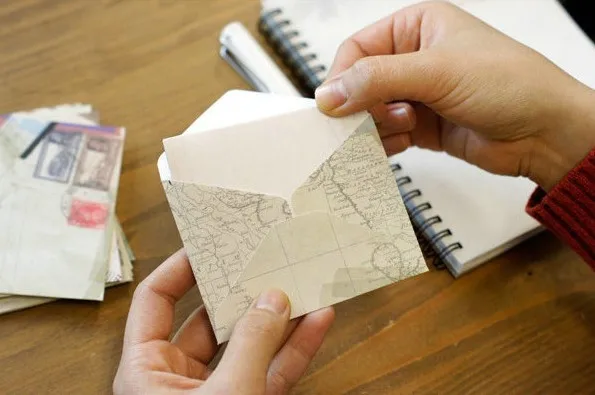 Винтажный мини-конверт из крафт-бумаги конверт с буквами коричневый Свадебный 12