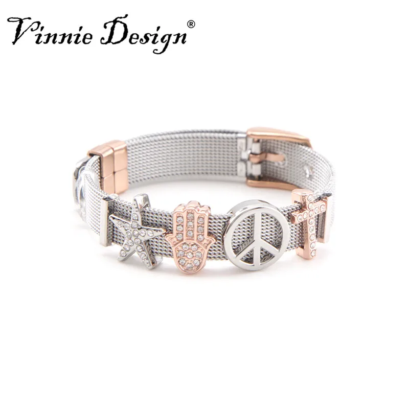 Vinnie дизайн ювелирных изделий Хранитель из нержавеющей стали сетки браслет