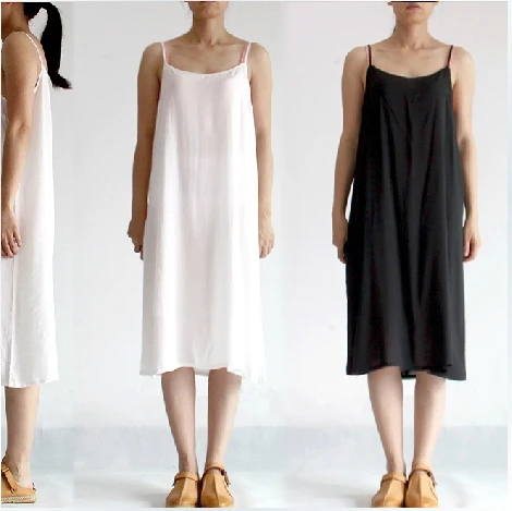 Женское платье на бретельках длинное из тонкого хлопка и шелка лето 2014 | Женская