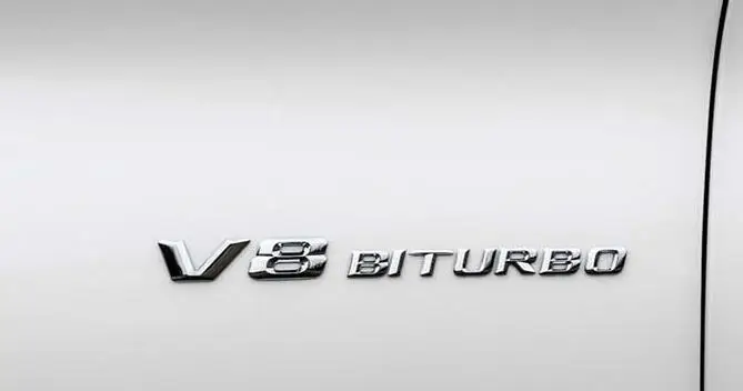 1 пара хром багажник Буквы Значки Эмблемы Стикеры для Mercedes Benz V8 BITURBO | Автомобили и