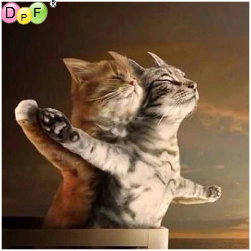 DPF Алмазная Вышивка Джек Кот мозаика набор алмазная живопись вышивка крестиком