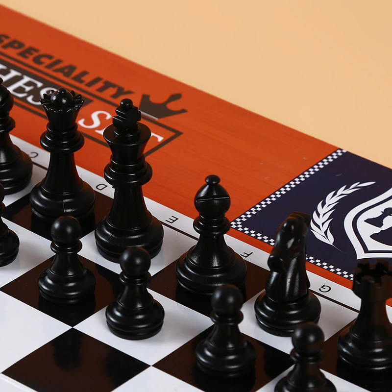 Детские игры игрушка изысканный Стандартный твердый набор пластиковых шахмат