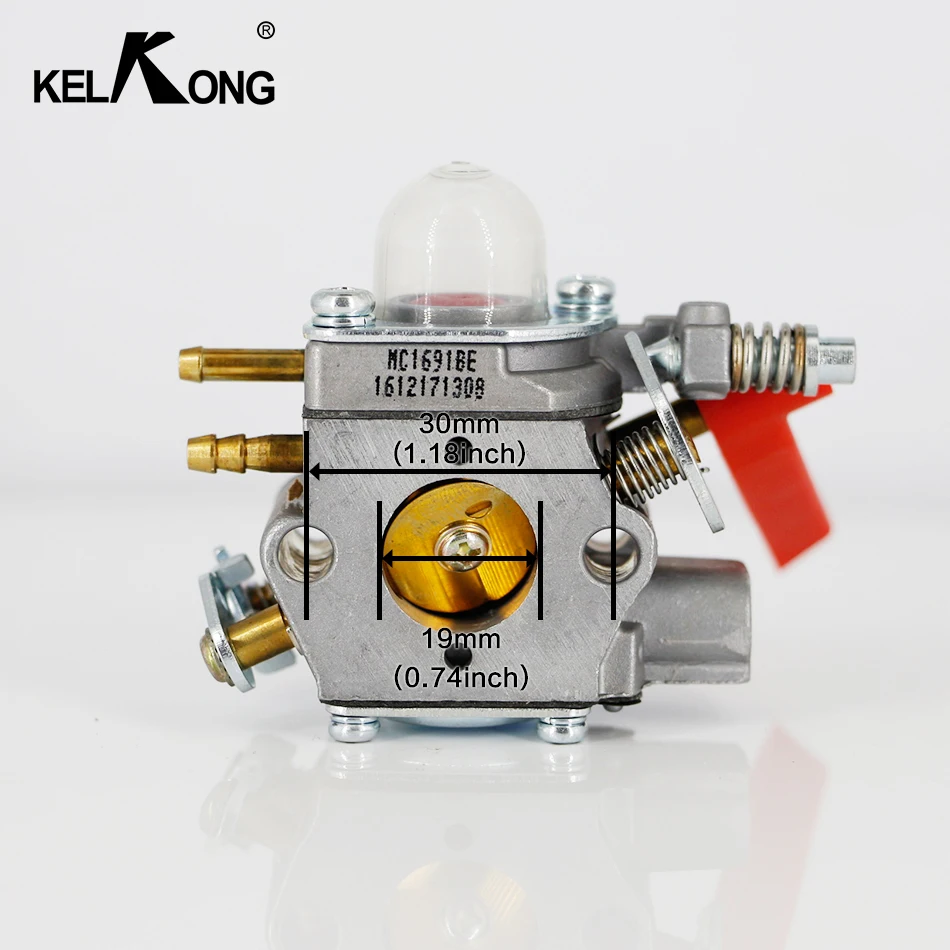 KELKONG OEM карбюратор C1U H60 30CC Homelite Ryobi 308054013 308054012 308054022 308054025 инструмент с красной