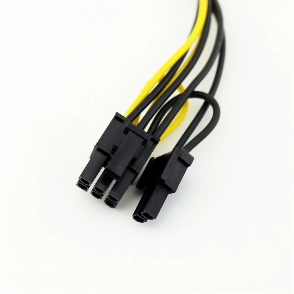 20 шт. SATA 15 Pin папа к PCI E Express 6 + 2 8 Женский видео адаптер питания Соединительный