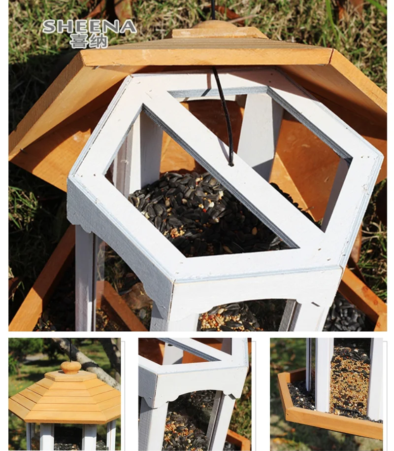 

Outdoor wild bird protection feed feeder villa garden decoration bird watching bird feeder ZP3301339