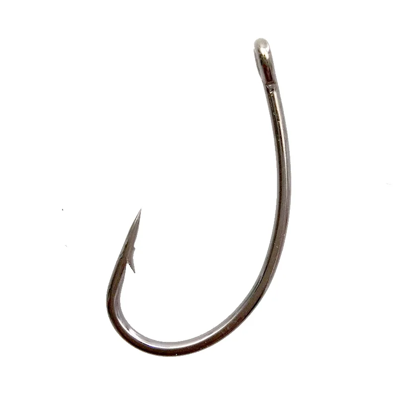 Easy Catch 100pcs 8245 Barbed Carp Fishing Hooks Black Circle Curve Shank Hair Rigs Hook Size 2 4 6 8 | Спорт и развлечения