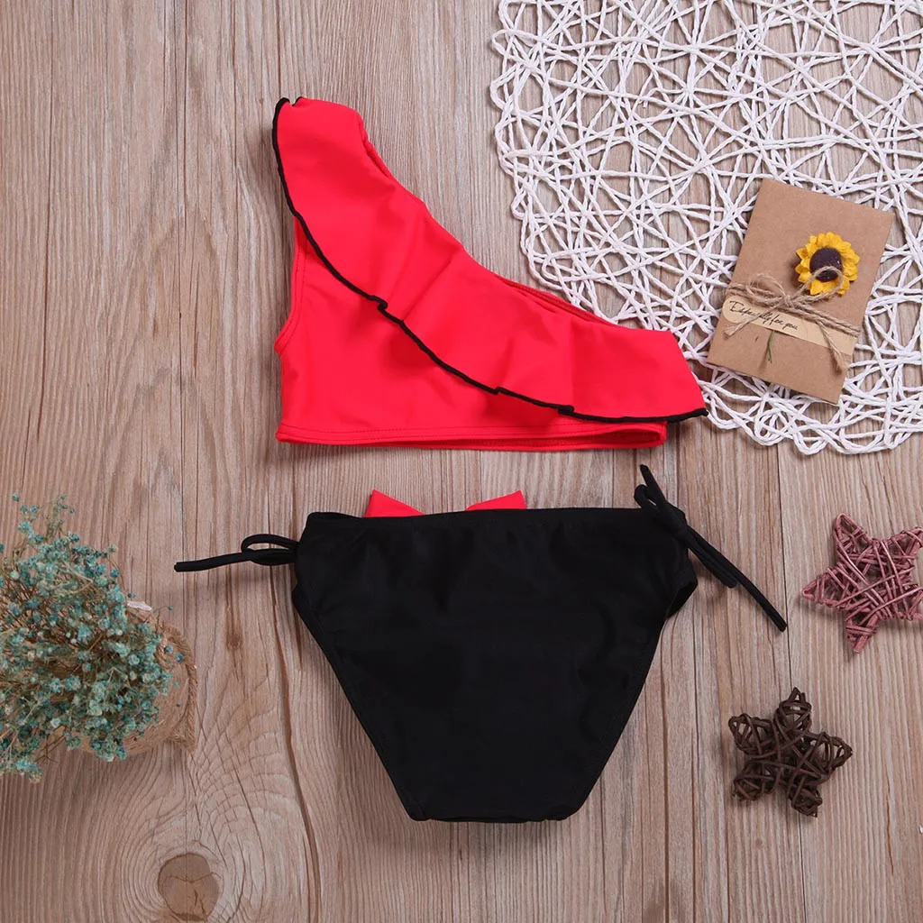 Baby Kids Girl Two Piece Swimsuit Summer Child Swimwear For Water Sports Bikini Swim Dress Beach Bathing Costume