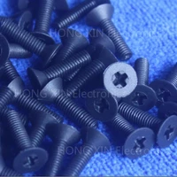 m368101215182025 black 1pcs nylon phillips countersunk flat head screw plastic bolt plastic fasteners assortment