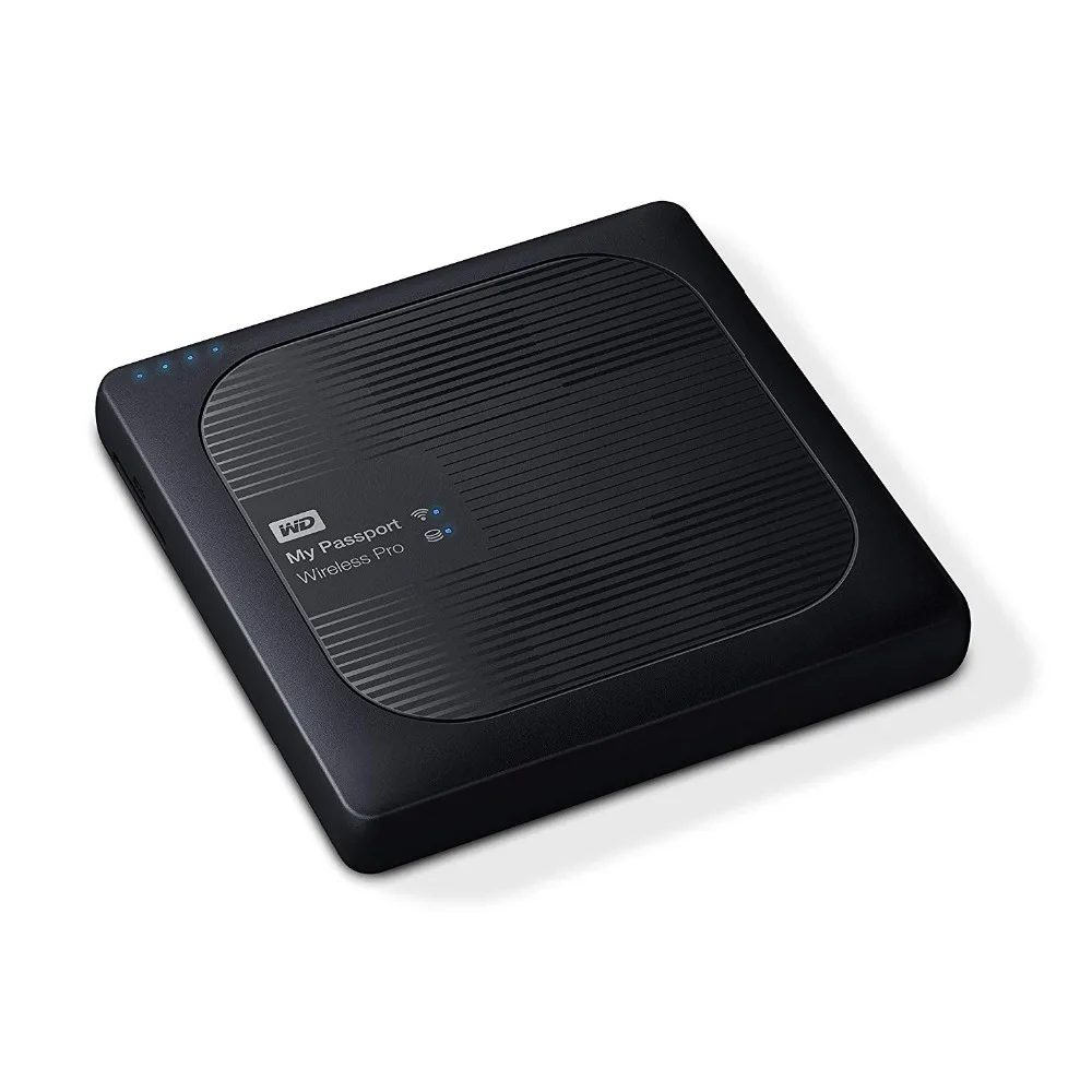 Western Digital Pro Portable External Hard Drive WD 2TB 3TB 4TB My Passport Wireless- WiFi USB 3.0- battery (up to 10 hours)