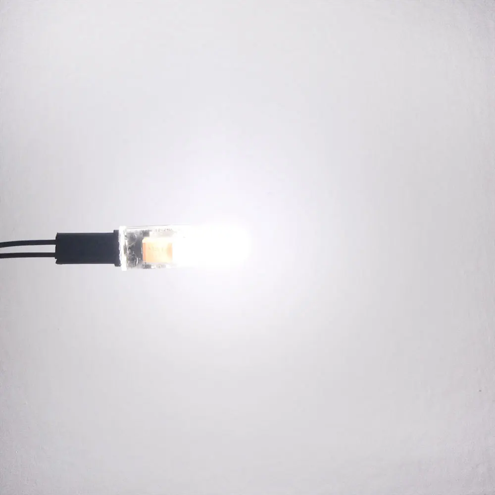 10Pcs AC / DC 12V 3W 6W COB SMD G4 LED lamp light Chandelier High End Silicone LEDs Spotlight Bulb Replace 30W 50W Halogen Light | Лампы и