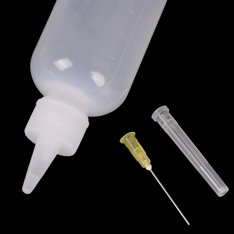 

1PC Needle Tip Soldering Liquid Dispensing Bottle Flux Oil Dispenser Plastic Empty Bottle 100ml