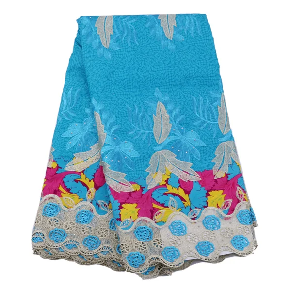 Высокое Качество Растворимые В Воде Кружева Нигерии Ткань воска Последние Ситец