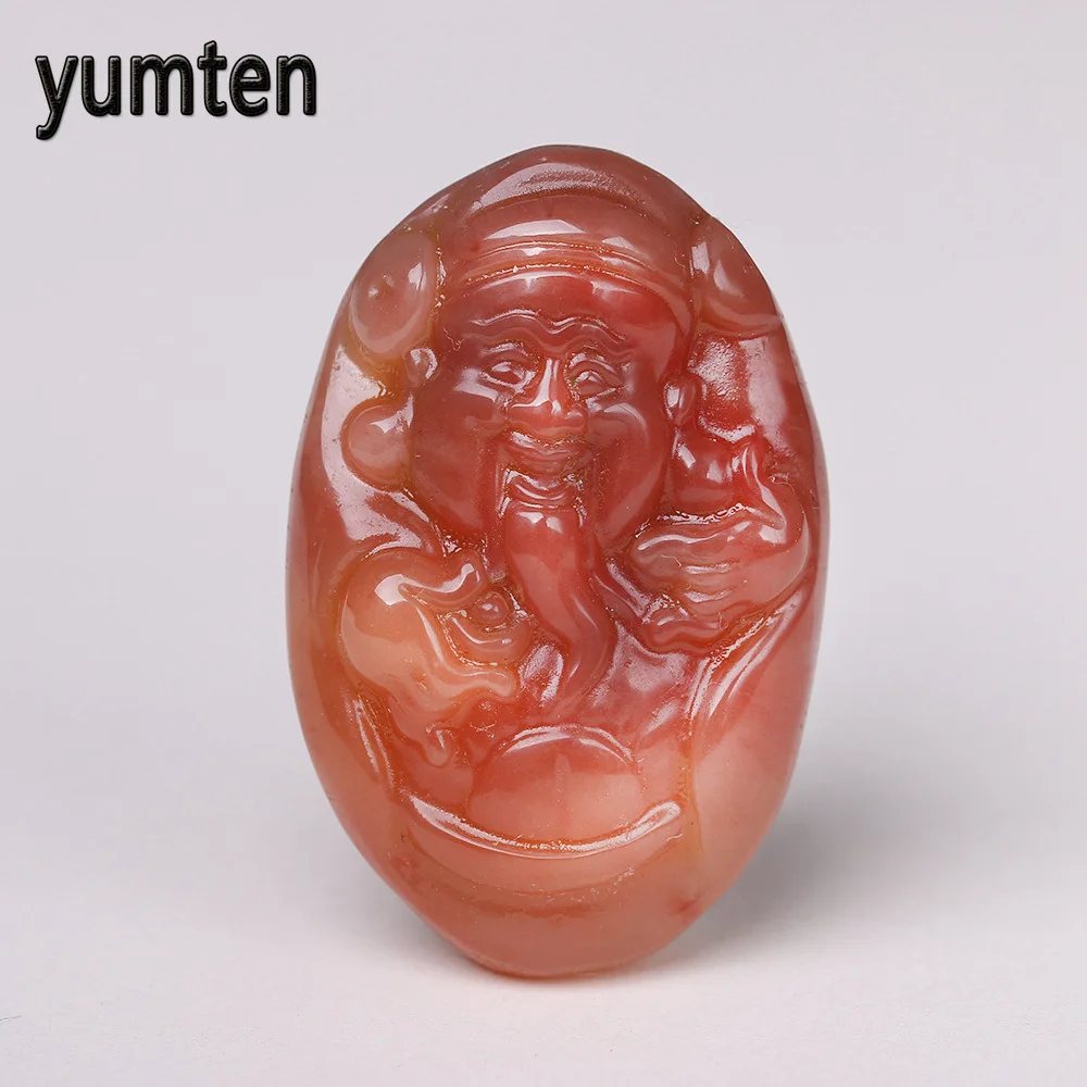 Yumten Jade кулон мужские ювелирные изделия в китайском стиле ожерелье ручной резной