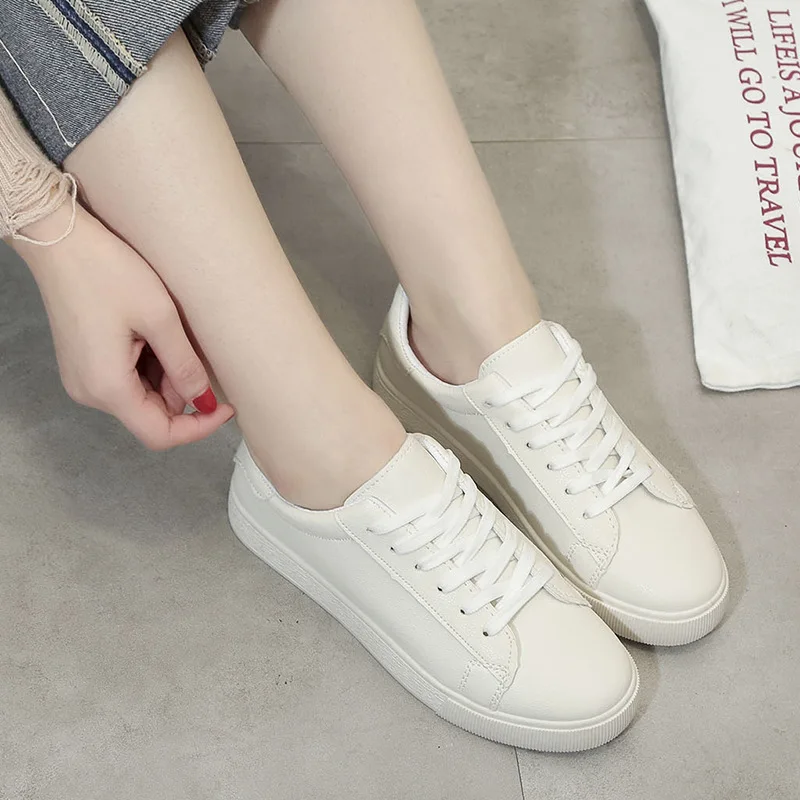 Милые белые туфли женская обувь сезон весна лето Новинка 2019 года Простые уличные