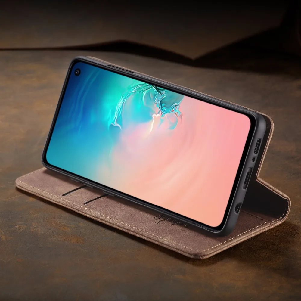 Чехол мне Магнитный чехол для samsung Galaxy S10 бумажник из искусственной кожи в стиле ретро чехол для Galaxy S10 e S9 S8 плюс A30 A50 A70 A40 A10 S7 S7edge