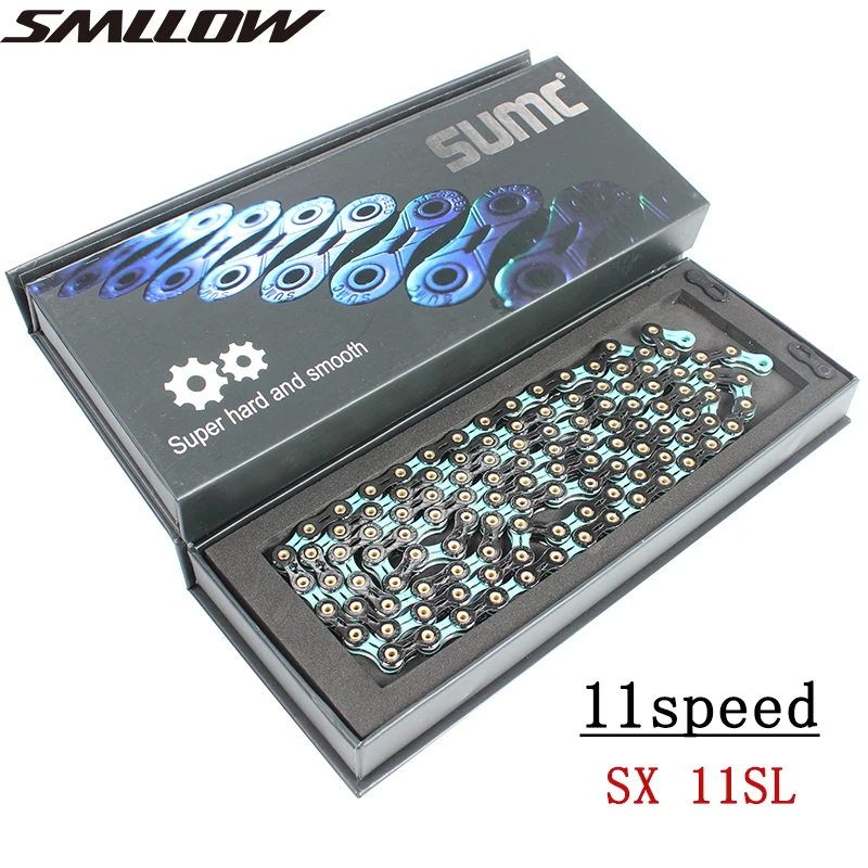 Велосипедная цепь SUMC 116 Links SX11SL 11 S двойной дополнительный светильник гоночные