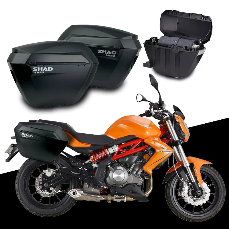 Для Бенелли BJ300GS BN302 BJ 300 GS Шад SH23 сбоку коробок+ набор для мотоцикла Чемодан седло сумки Brasket Перевозчик Системы