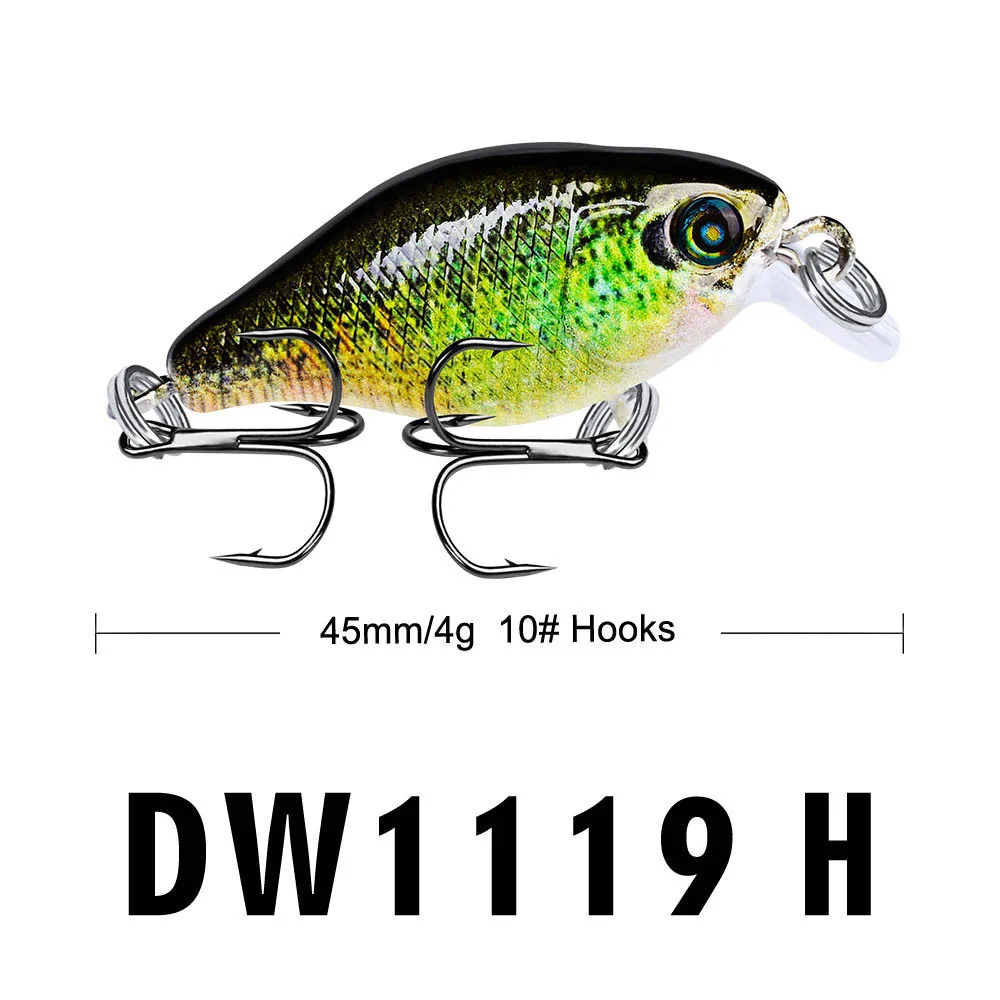 Пластиковые 1 шт. рыболовные приманки 4 5 см Suitabe первоклассник Crankbait жесткие