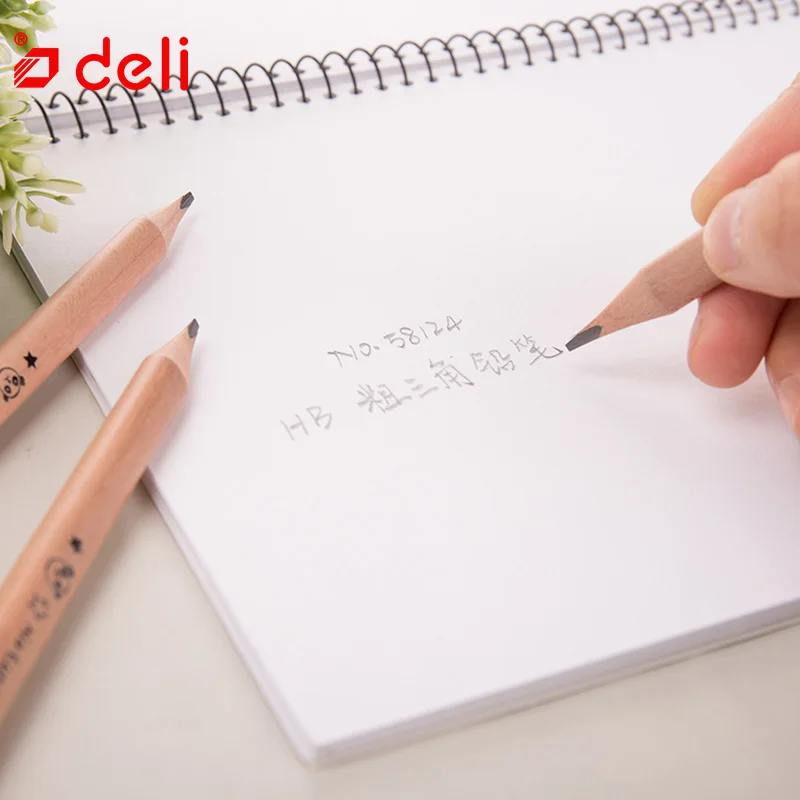 Deli 6 ⑤ кор. HB карандаши для студентов официанты школьные канцелярские