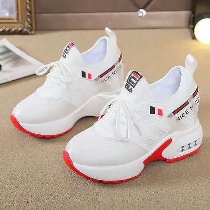2019 explosion models hot breathable mesh face white shoes female bear casual old running | Обувь