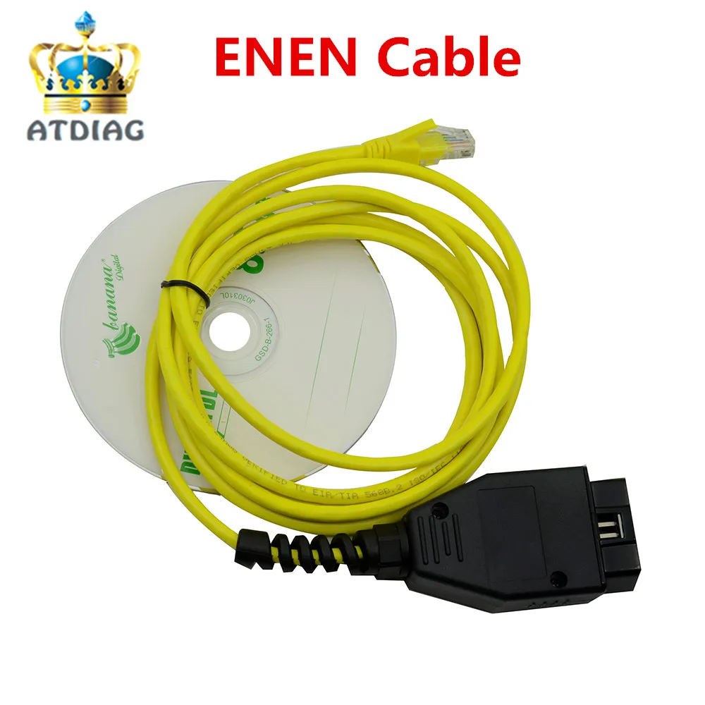 Бесплатная доставка E SYS кабель для передачи данных BMW ENET Ethernet к OBD интерфейсу ICOM