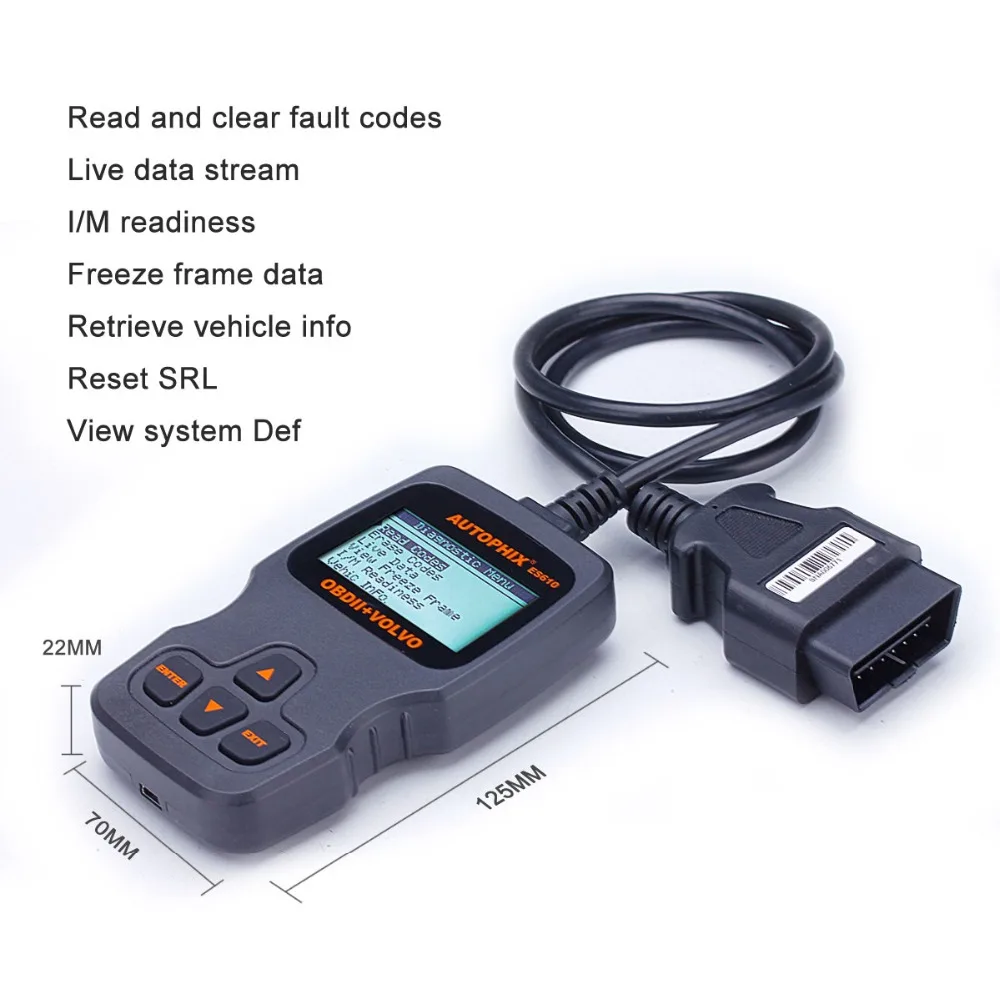 Считыватель кодов Autophix ES610 OBD2 автомобильный диагностический сканер инструмент