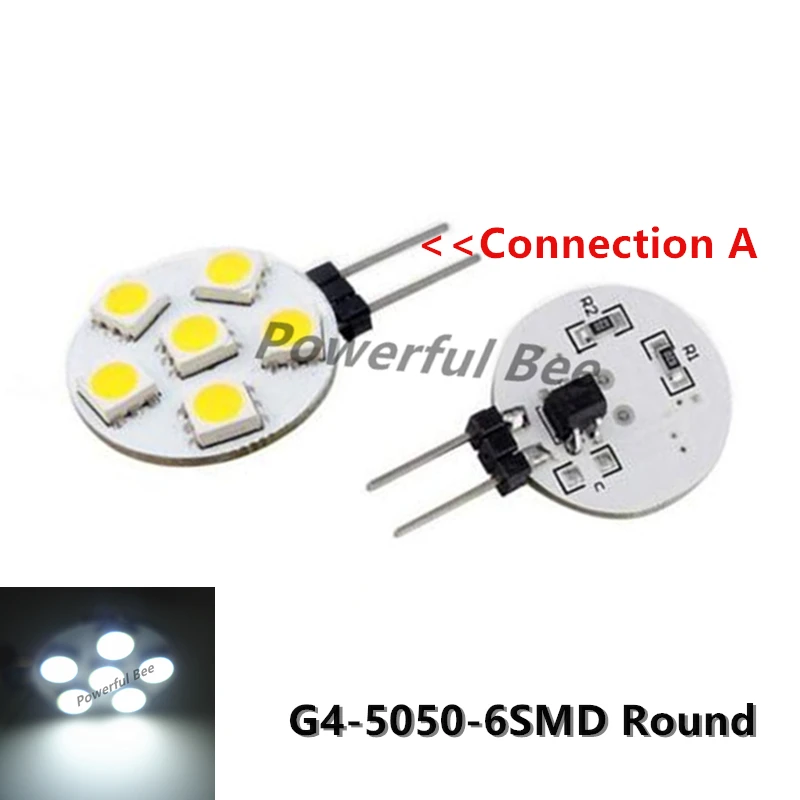 20 x G4 6SMD 1 Вт круглый светодиодный светильник домашняя лампочка прожекторов