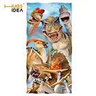 HUGSIDEA Dinosaur Tex Новое поступление, Мягкое хлопковое банное полотенце s для взрослых, абсорбирующее полотенце для рук