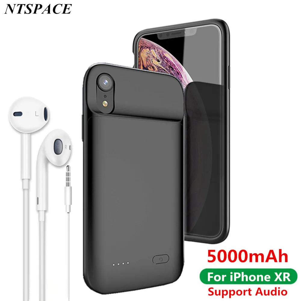 

5000 мАч противоударный чехол для зарядного устройства для iPhone XR портативный внешний аккумулятор чехол для зарядки для iPhone xr чехол для внешне...