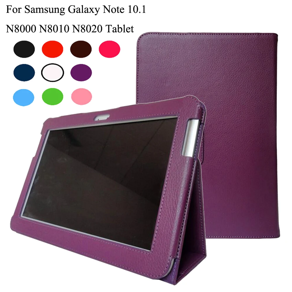 Чехол для Samsung Galaxy Note 10 1 N8000 N8010 N8020 чехол-книжка с откидной крышкой из