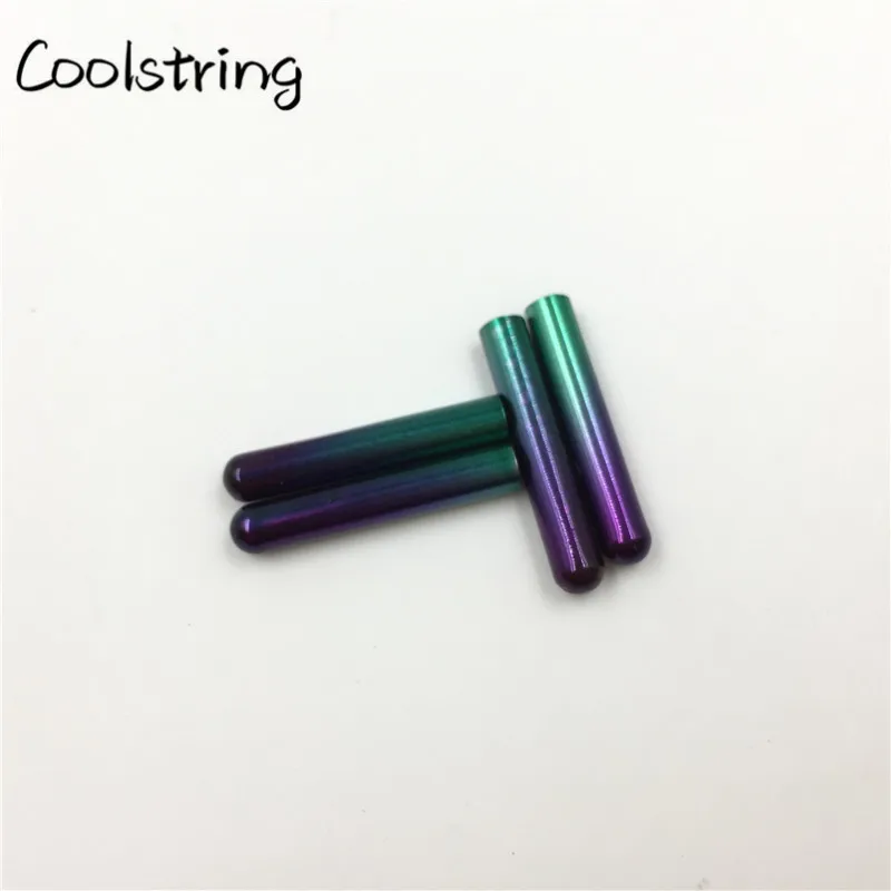 Coolstring, 4 шт./1 комплект, новинка 3,8x22 мм, градиентный бесшовный, с электрическим покрытием, окрашенные металлические наконечники, сменные шнурки с пулевидной головкой