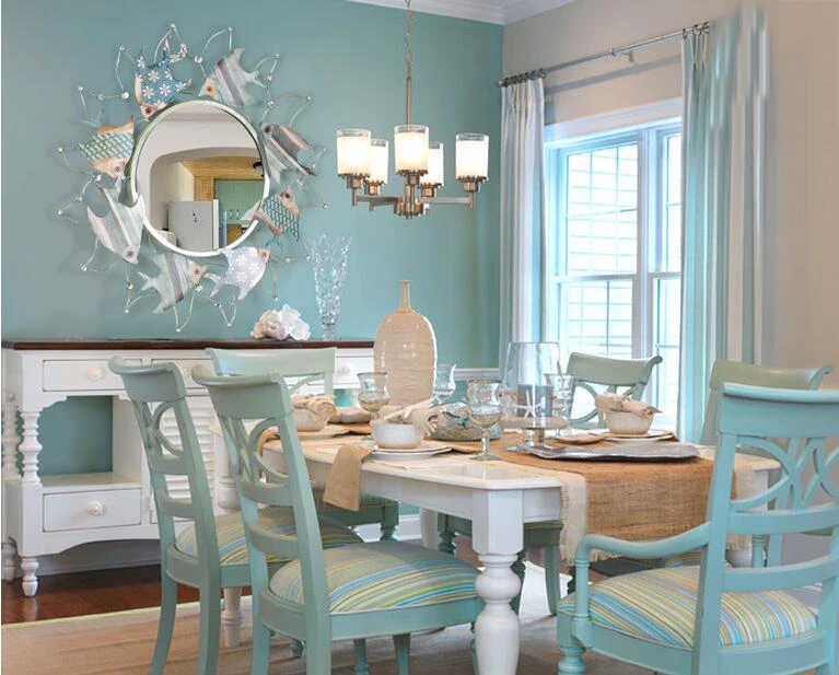 Современная кованая железная простая настенная подвеска в форме рыбы