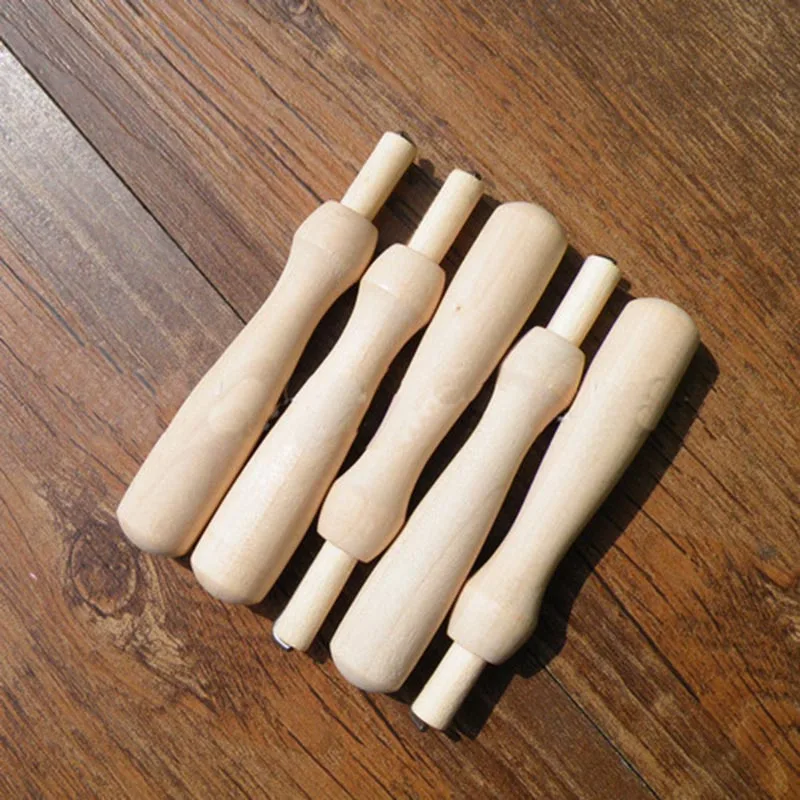 5 шт./лот иглы для валяния инструменты из шерсти деревянная ручка с иглой