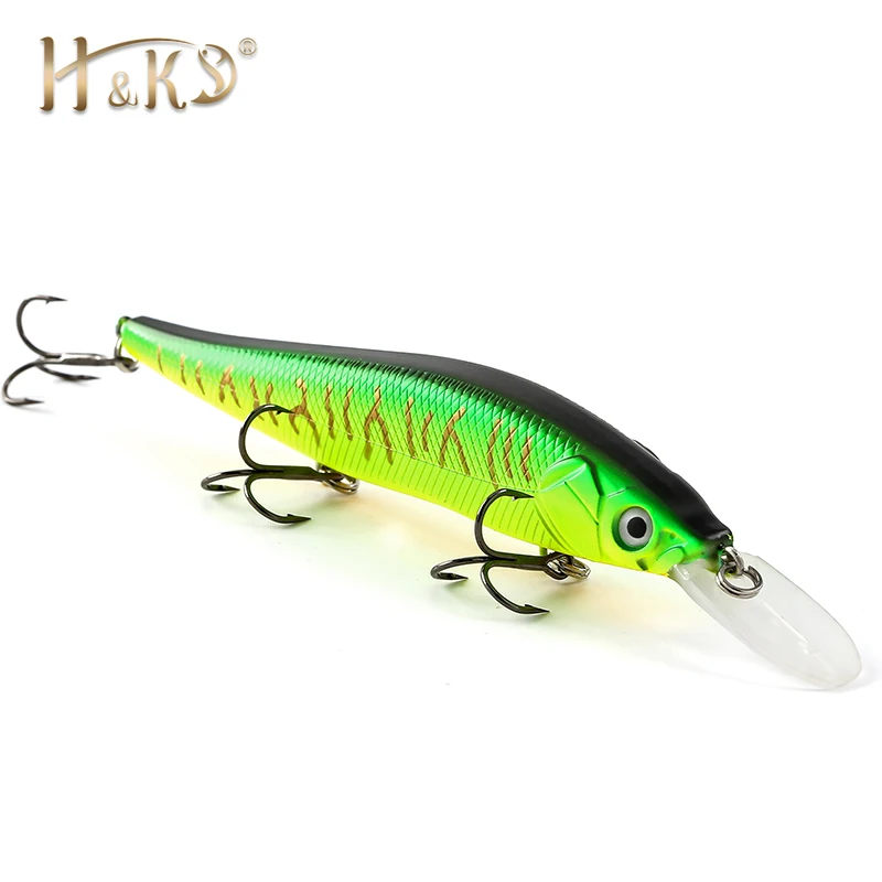 H &amp K большой скидкой! Розничная продажа Блесен ассорти Цвета качество Minnow 110 мм 15