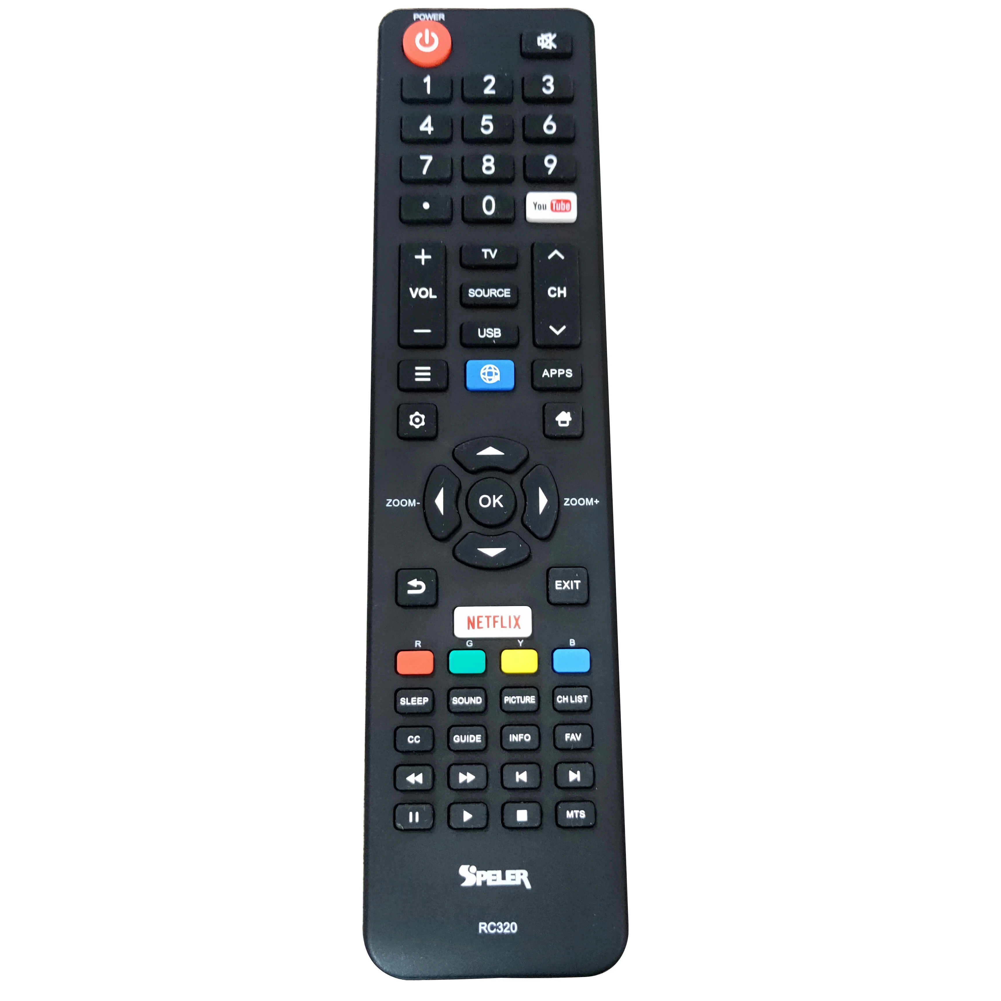 Новый оригинальный для speler TV пульт дистанционного управления RC320 06-532W54-TY01X whit youtube