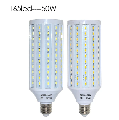 SMD 5630 Светодиодная кукурузная лампа AC220V осветительная E27 E14 E40 основа
