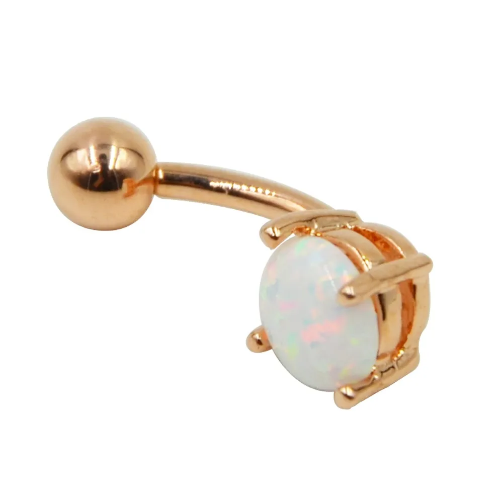 Опаловый Шар кольцо подвеска для пупка ювелирные изделия тела пирсинг