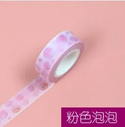 15 мм X 7 м милые Lotkawaii цветок еда Животные декоративные васи клейкие ленты DIY Скрапбукинг Маскировочная лента школьные офисные принадлежности - Цвет: 06