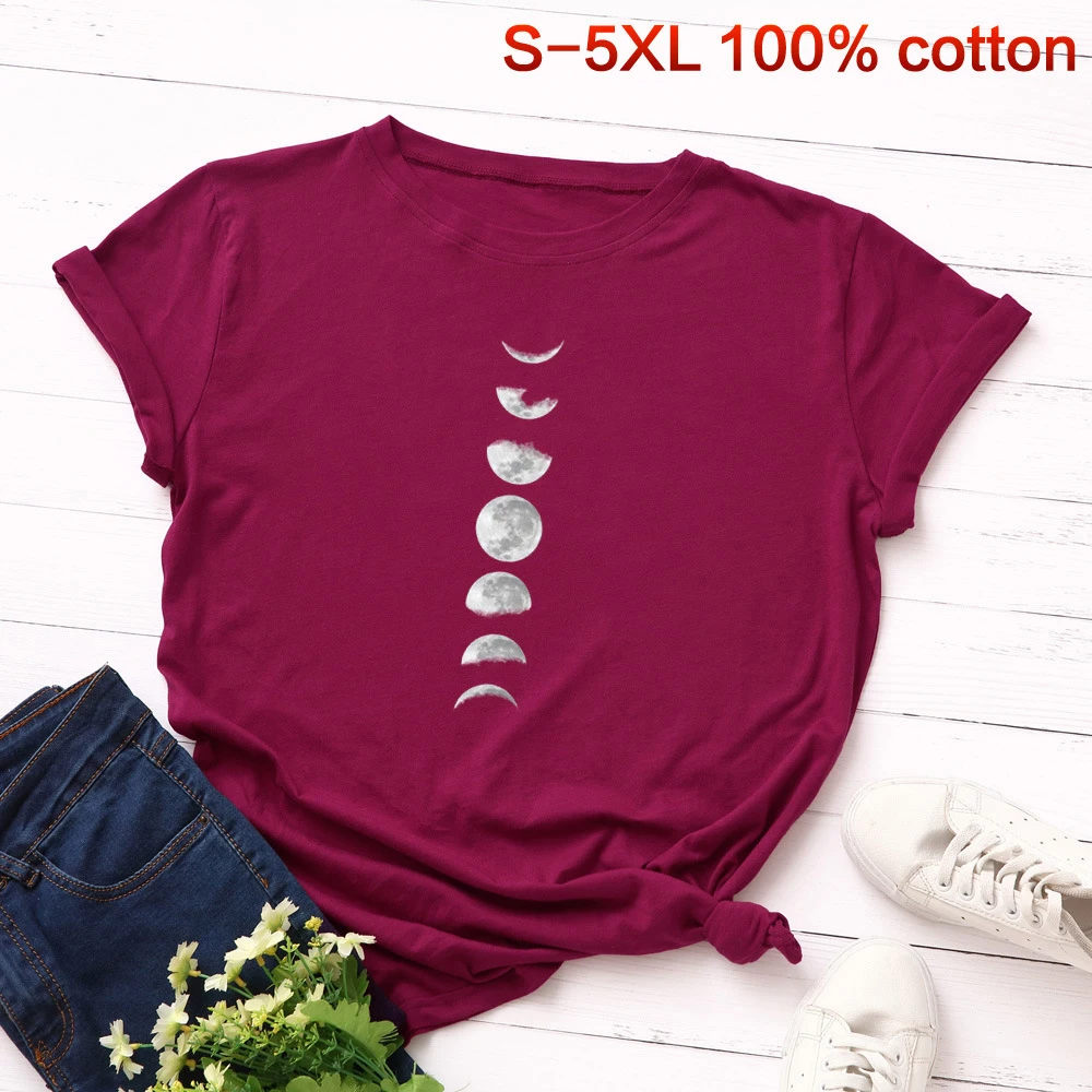 Женская летняя футболка с круглым вырезом и коротким рукавом хлопковая Футболка