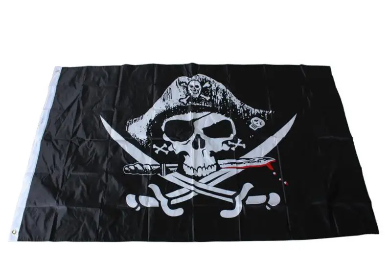 Дэдман грудь пиратский флаг трикорнер корабль Баннер Вымпел Jolly Roger Dead 3x5Ft