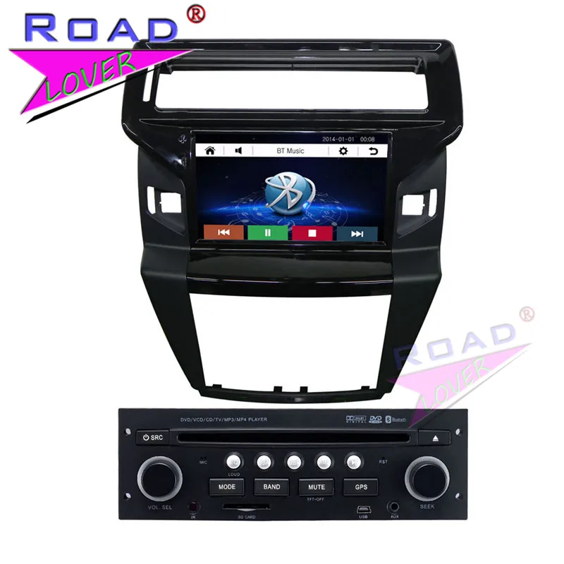 Автомобильный мультимедийный DVD-плеер TOPNAVI Wince 6 0 двойной Din 8 дюймов для Citroen