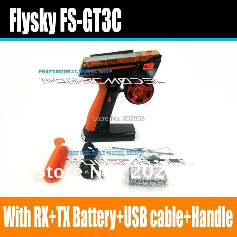 Flysky Newest FS GT3C 2 4G 3CH Gun RC Controller /w приемник USB кабель ручка обновленная модель GT3B|rc