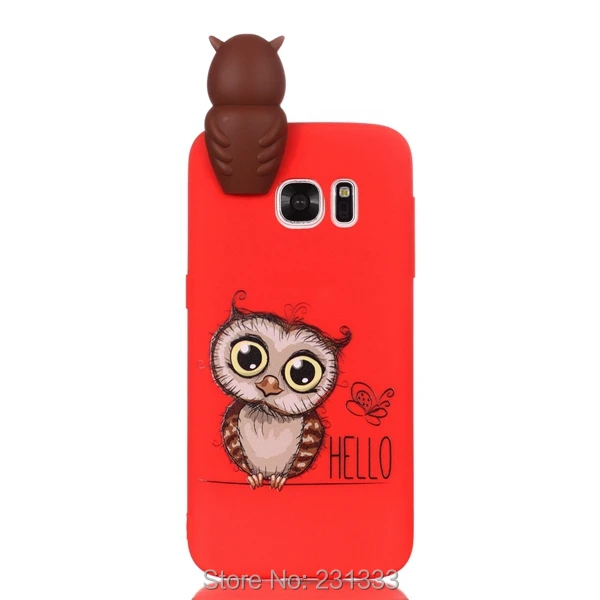 Мягкий чехол C ku из ТПУ с объемным рисунком для Samsung Galaxy S7 EDGE S8 PLUS S9 note 8 A310 A510 J310 J510