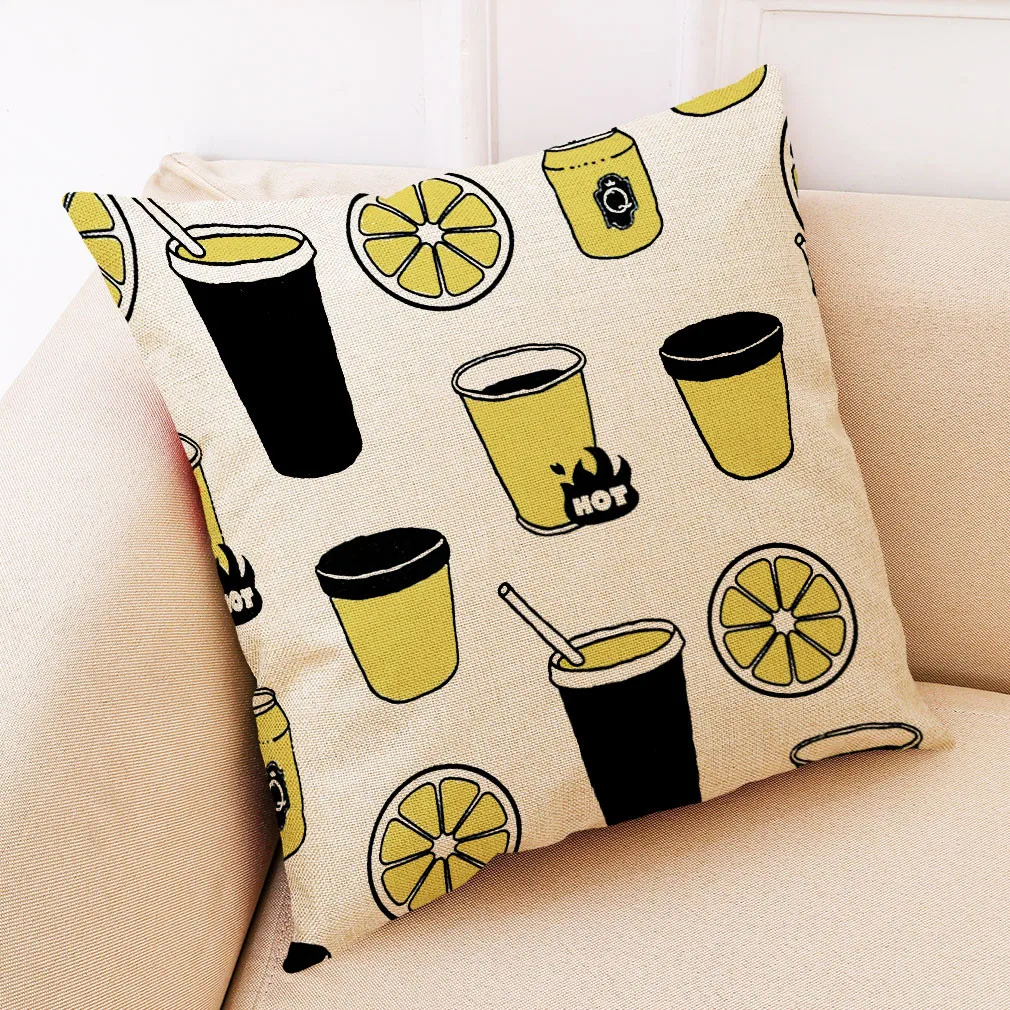 Хлопок лен квадратная форма домашняя декоративная наволочка для подушки