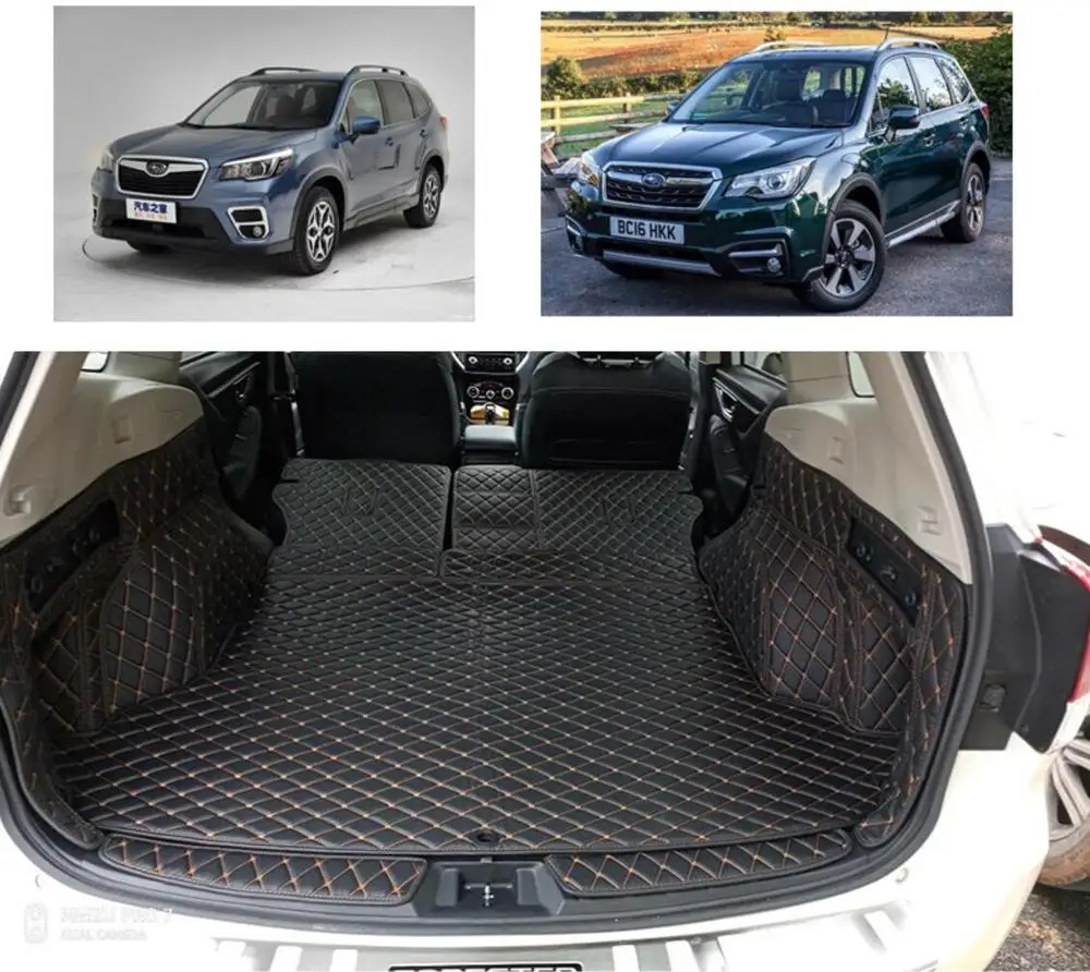 Волокна кожи багажник автомобиля коврик для subaru forester 2013 автомобильные аксессуары