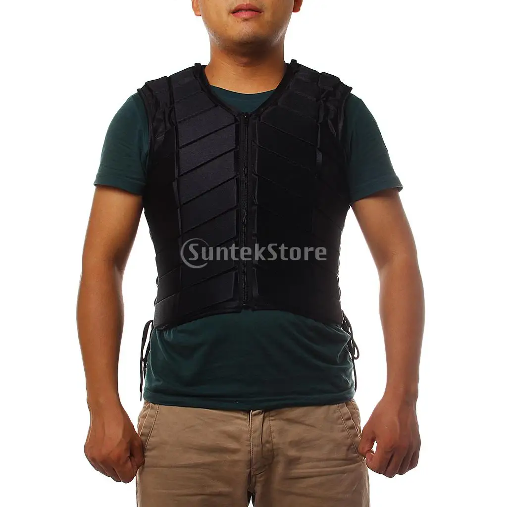 Высококачественный черный защитный жилет для верховой езды взрослых | Спорт и