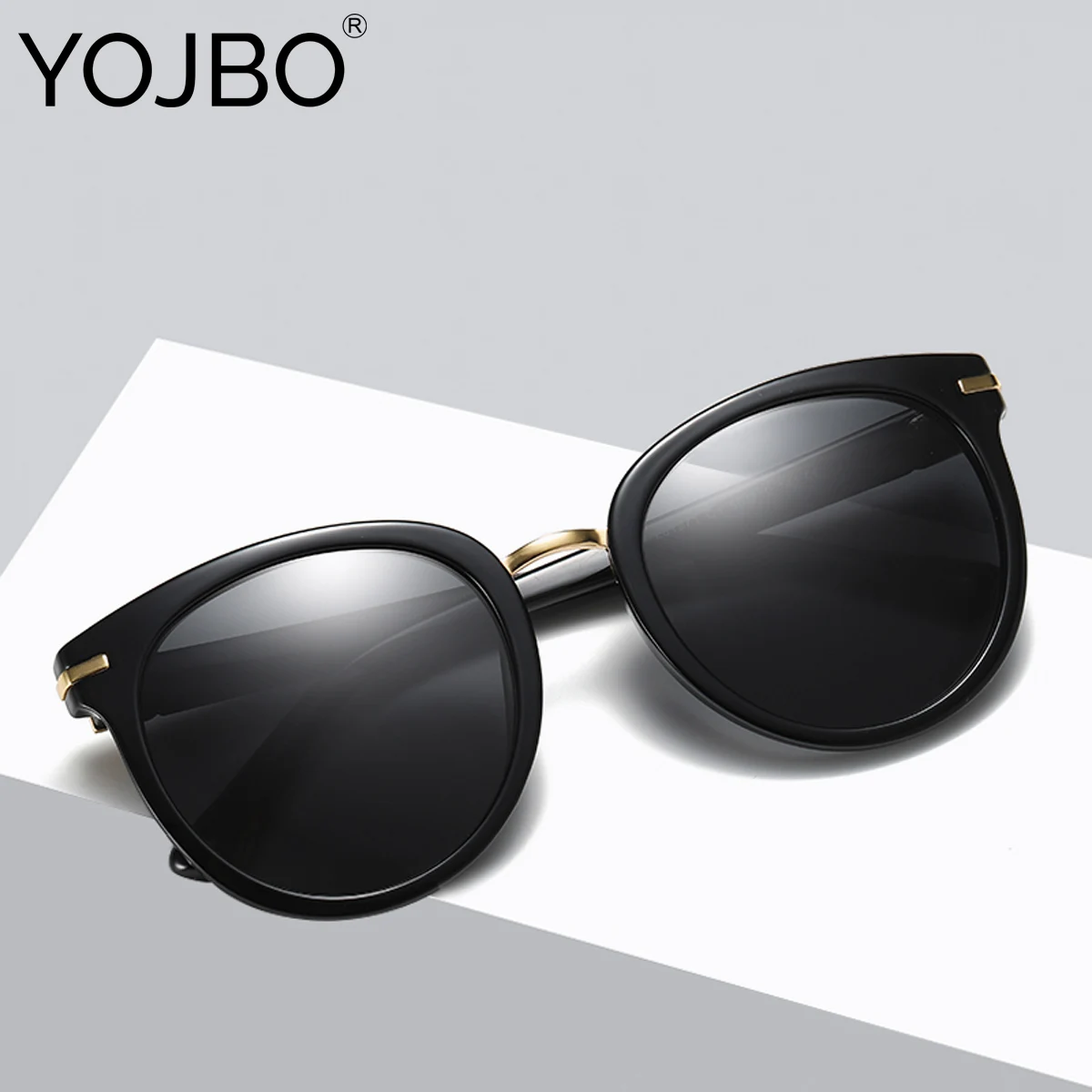 YOJBO Круглые Солнцезащитные очки поляризованные женские 2019 Роскошные винтажные
