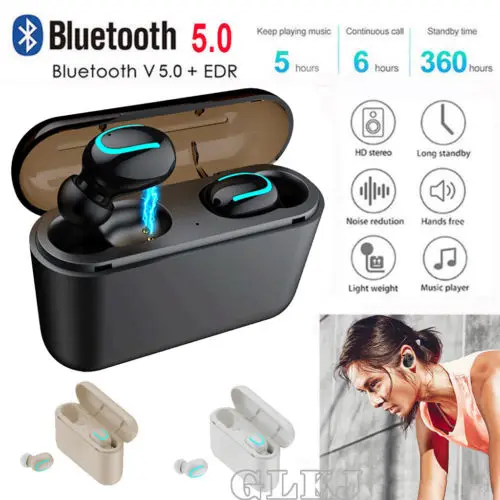 Мини беспроводные наушники Bluetooth 5 0 спортивные Близнецы бас гарнитура стерео с